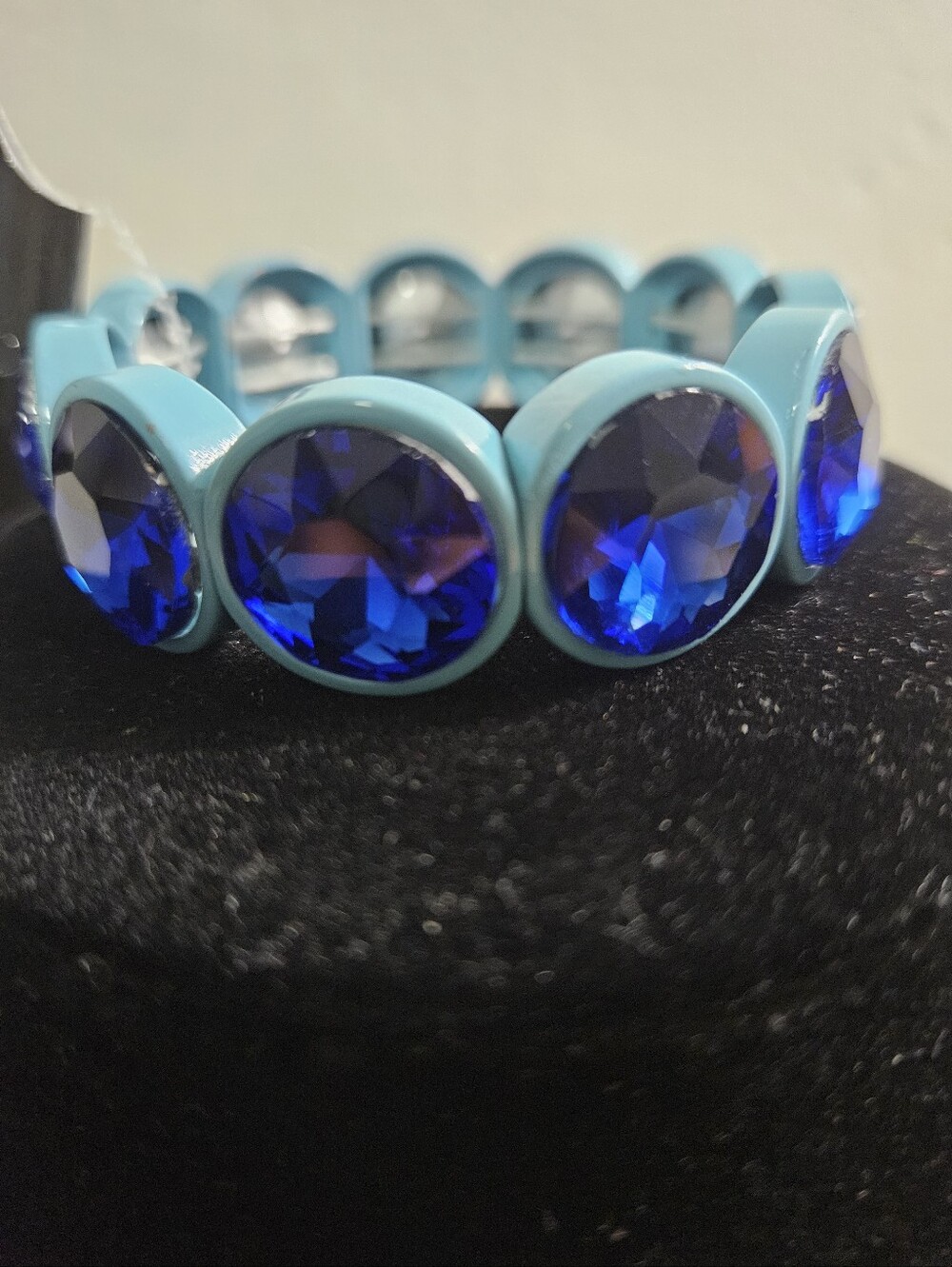Blue and Light Blue crystal bracelet